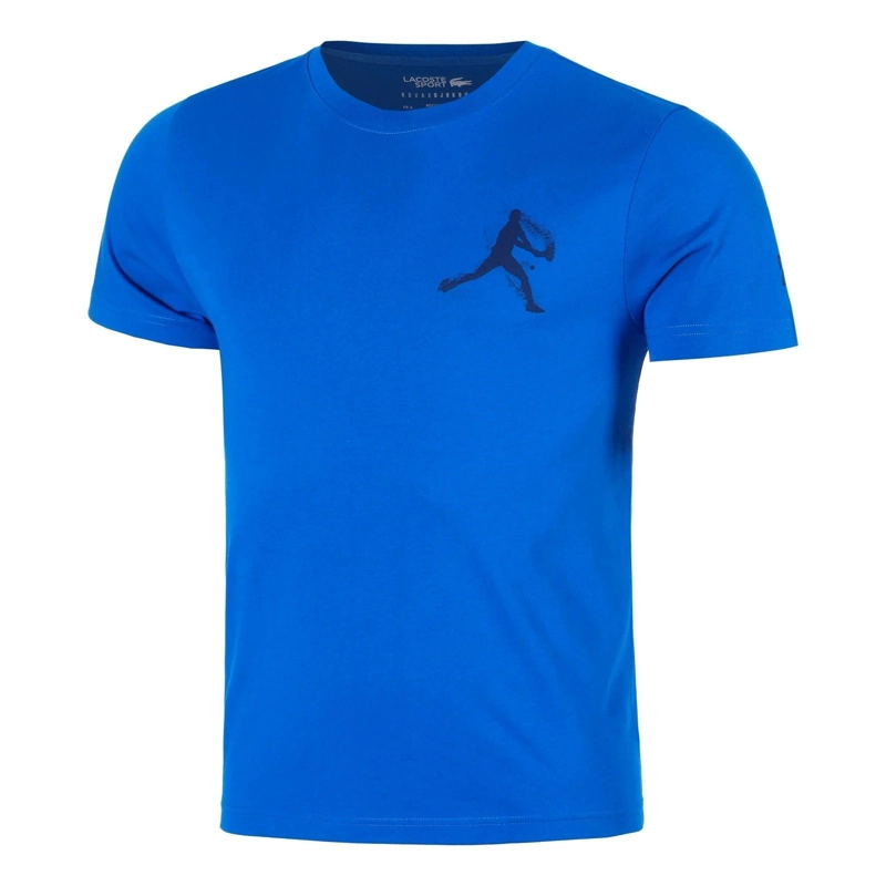 POLERA LACOSTE NOVAK DJOKOVIC AZUL TENIS - 1