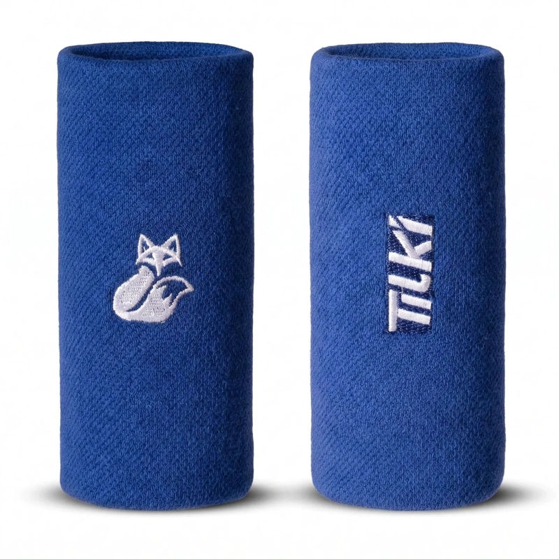 MUÑEQUERA TILKI LARGA XL TERRY NEGRA X2 TENIS PADEL - 2
