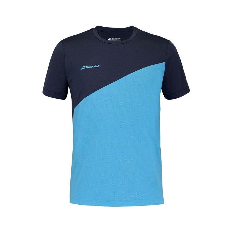 POLERA BABOLAT DRIVE CREW NECK TEE AZUL TENIS PADEL - 1