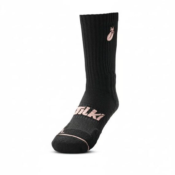 CALCETIN TILKI CREW D4 LEHINDE NEGRO/ROSA TENIS PADEL - 3