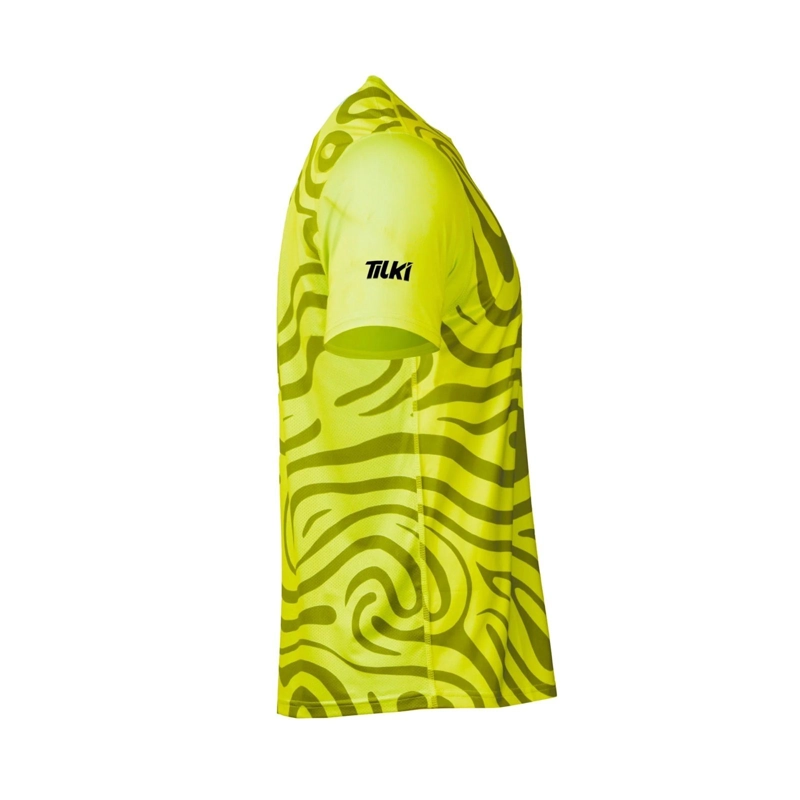 POLERA TILKI FULL PRINT PRO LEHINDE AMARILLO FLUOR TENIS PADEL - 2