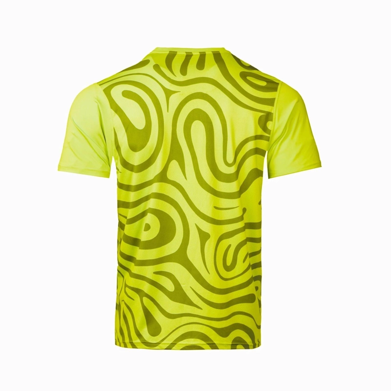 POLERA TILKI FULL PRINT PRO LEHINDE AMARILLO FLUOR TENIS PADEL - 3