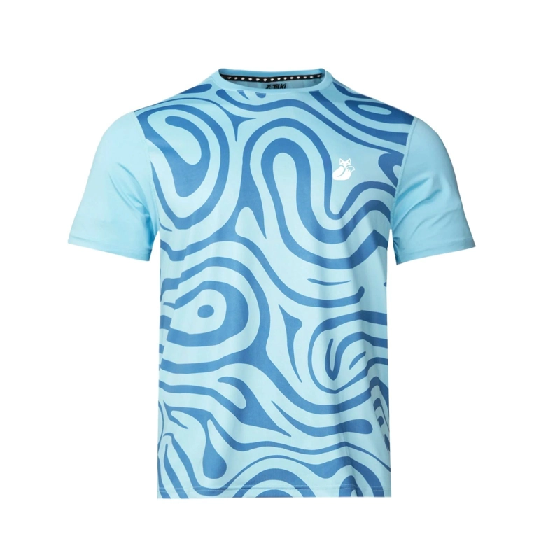 POLERA TILKI FULL PRINT PRO LEHINDE CELESTE TENIS PADEL XL