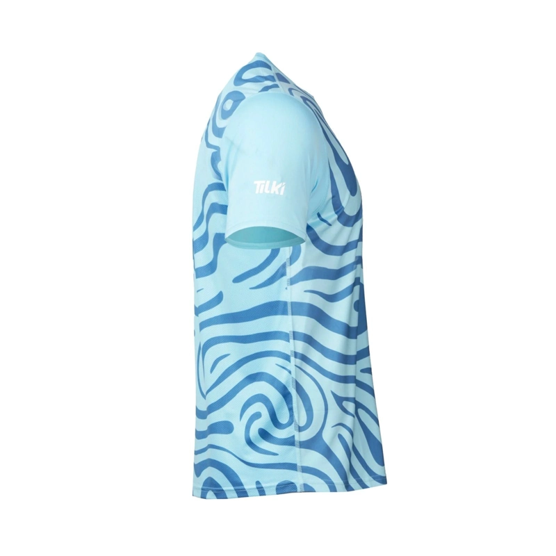 POLERA TILKI FULL PRINT PRO LEHINDE CELESTE TENIS PADEL - 2