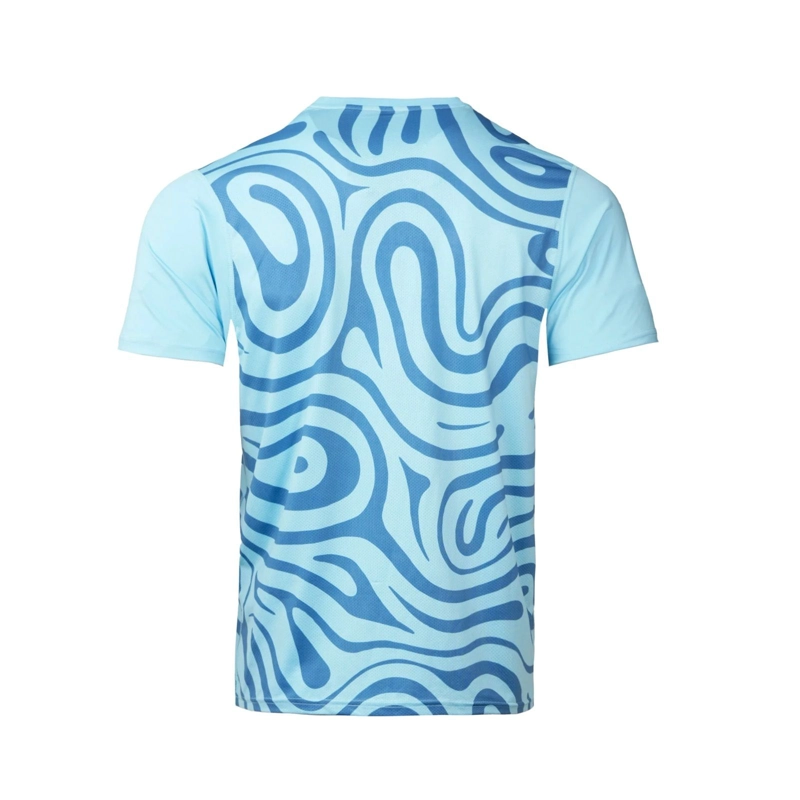 POLERA TILKI FULL PRINT PRO LEHINDE CELESTE TENIS PADEL - 3