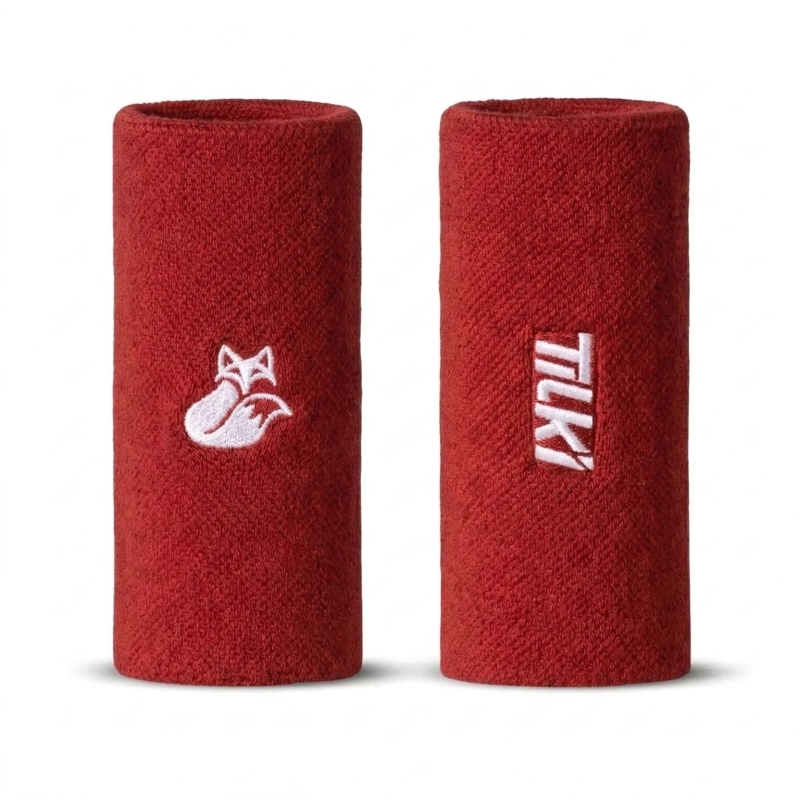 MUÑEQUERA TILKI LARGA XL TERRY ROJA X2 TENIS PADEL - 1
