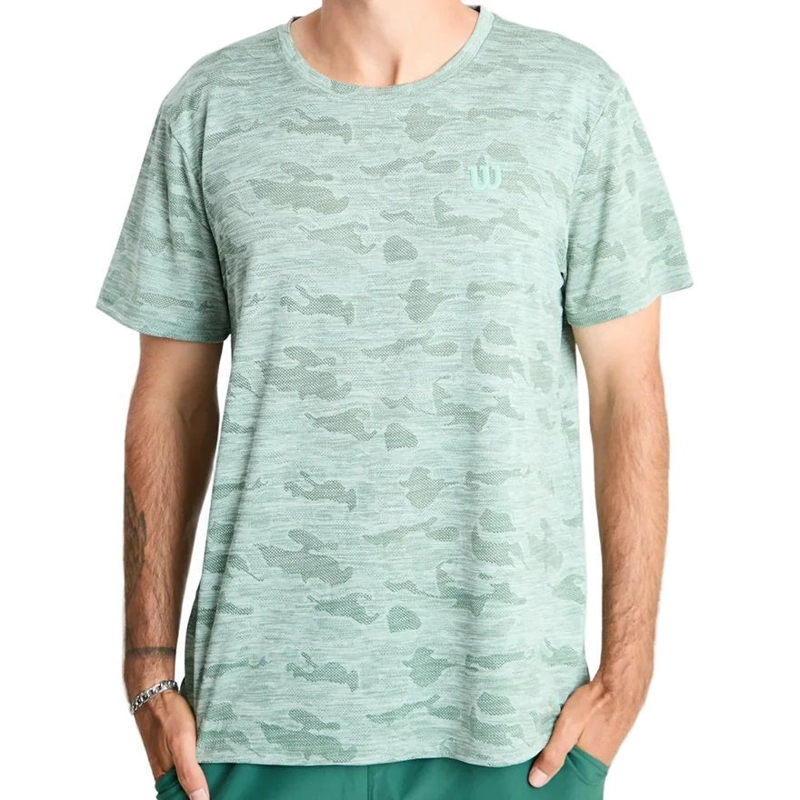 POLERA WILSON CAMUFLAJE VERDE TENIS/PADEL - 1