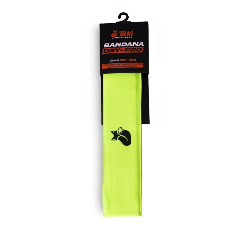 BANDANA TILKI DRY PRO LEHINDE AMARILLO FLUOR/NEGRO TENIS PADEL - 2