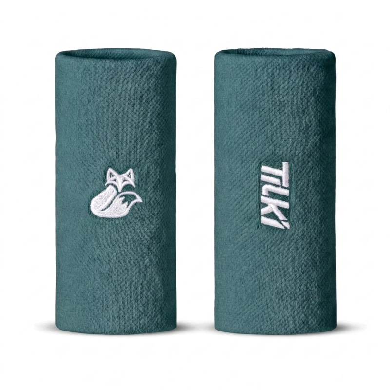 MUÑEQUERA TILKI LARGA XL TERRY AMARILLO FLUOR X2 TENIS PADEL - 2