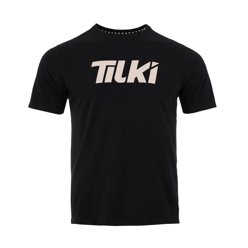 POLERA TILKI COTTON BIG LOGO TILKI NEGRO/BEIGE TENIS PADEL - 1