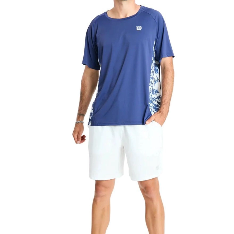 POLERA WILSON PRINT AZUL TENIS/PADEL - 2