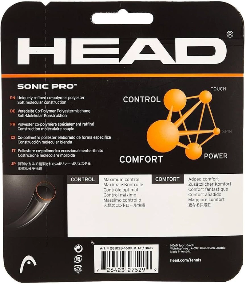 CUERDA HEAD SONIC PRO NEGRO 1.25 - 12M - 2