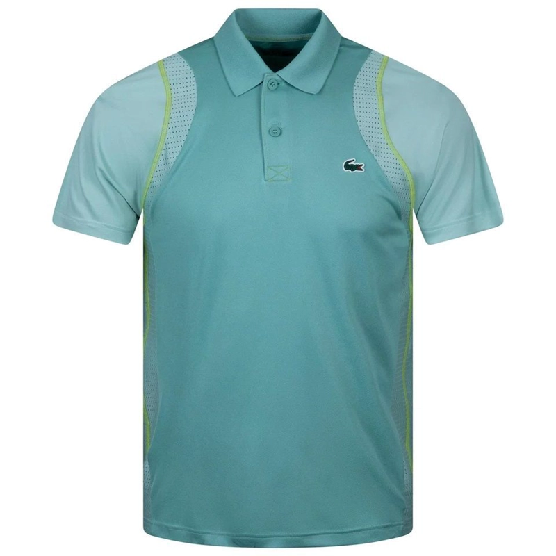 POLERA LACOSTE POLO ULTRA DRY TURQUESA TENIS - 1