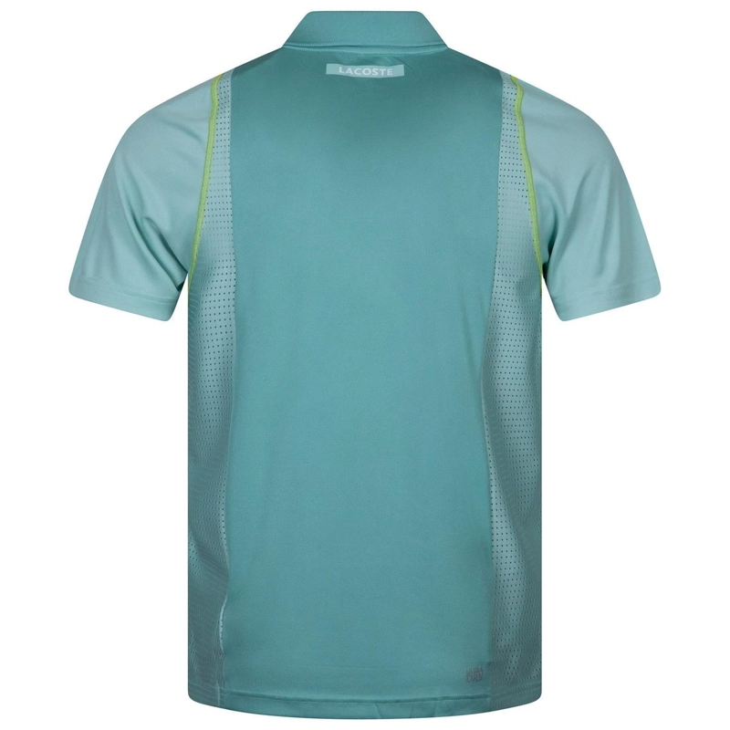 POLERA LACOSTE POLO ULTRA DRY TURQUESA TENIS - 3