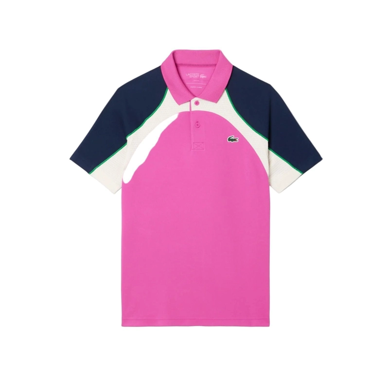 POLERA LACOSTE POLO ULTRA DRY ROSA TENIS - 2