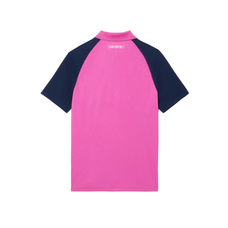 POLERA LACOSTE POLO ULTRA DRY ROSA TENIS - 3