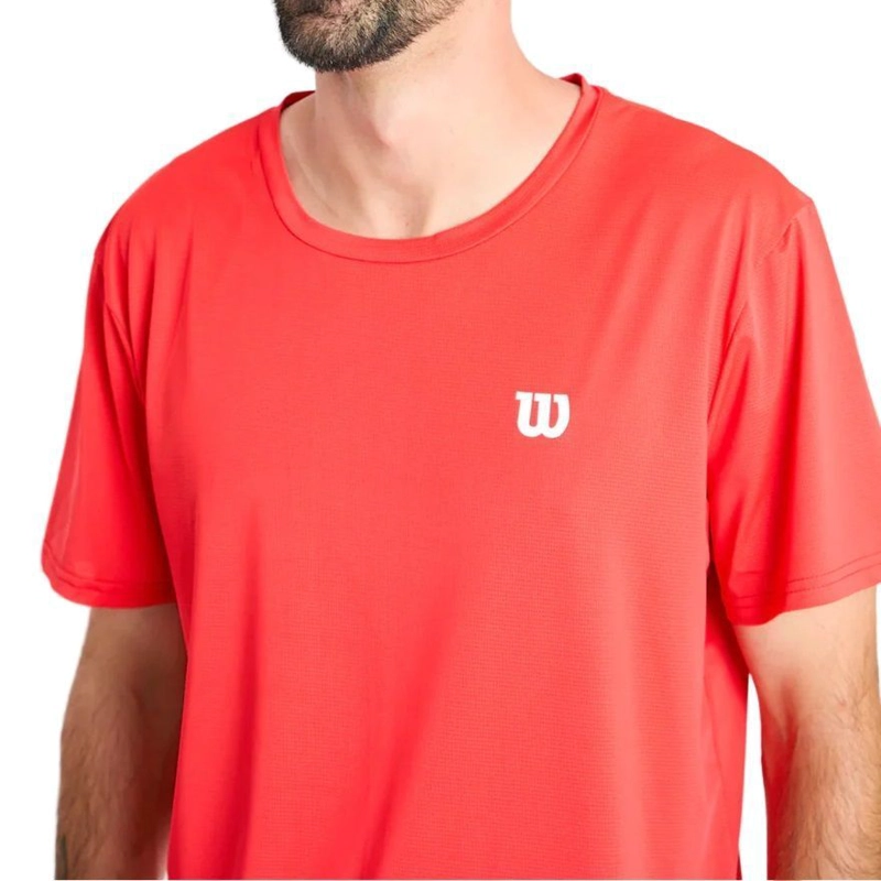 POLERA WILSON POLY ROJA TENIS/PADEL - 3