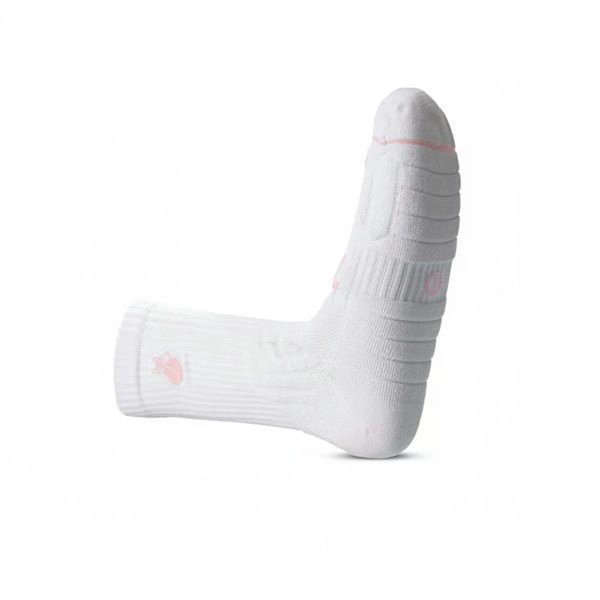 CALCETIN TILKI CREW D4 LEHINDE BLANCO/ROSA TENIS PADEL - 3