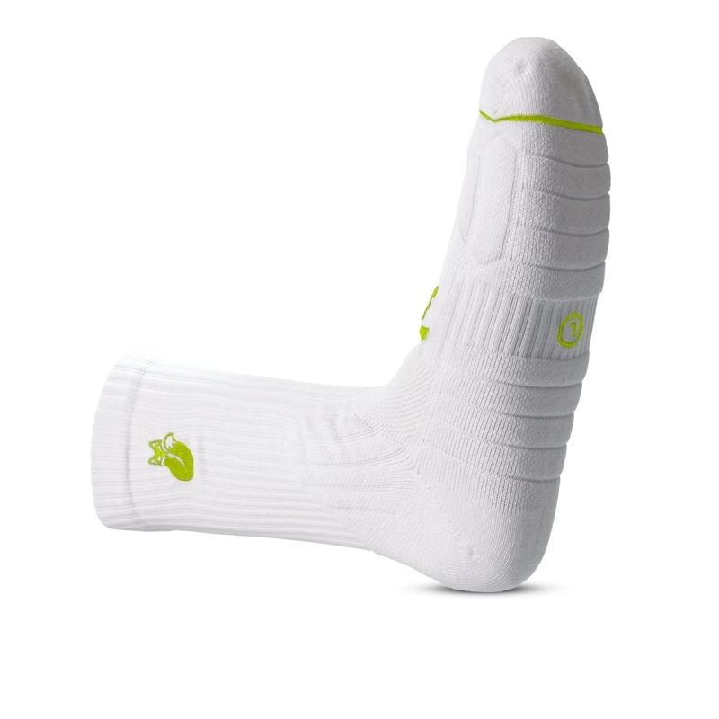 CALCETIN TILKI CREW D4 LEHINDE BLANCO/AMARILLO TENIS PADEL - 2
