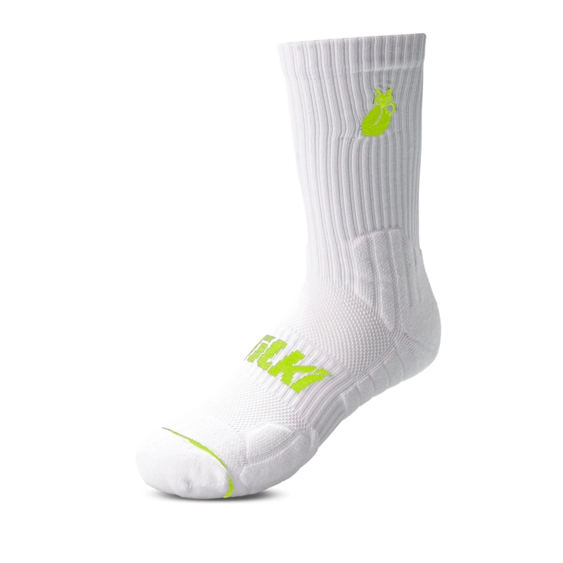 CALCETIN TILKI CREW D4 LEHINDE BLANCO/AMARILLO TENIS PADEL - 3