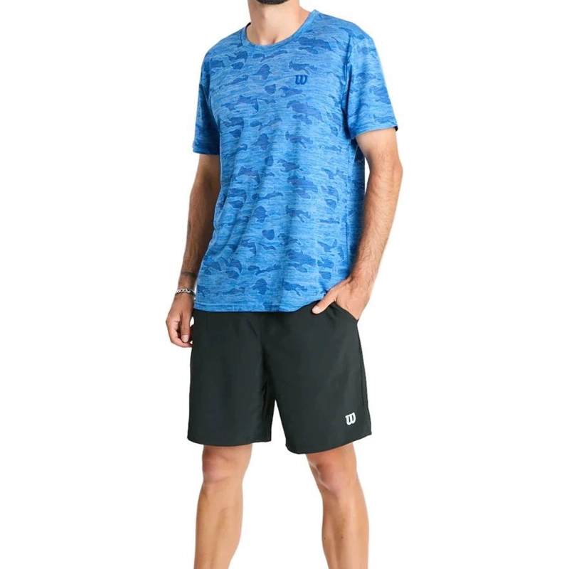 POLERA WILSON CAMUFLAJE AZUL TENIS/PADEL - 2