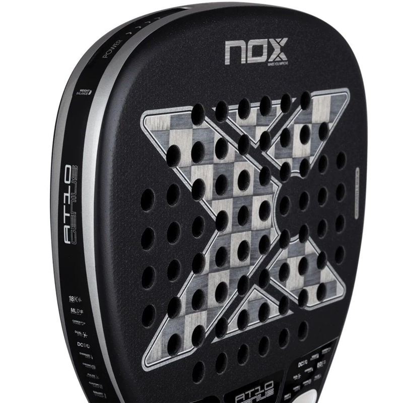 PALA DE PADEL NOX AT10 GENIUS ATTACK 18K ALUM 2026 - 5