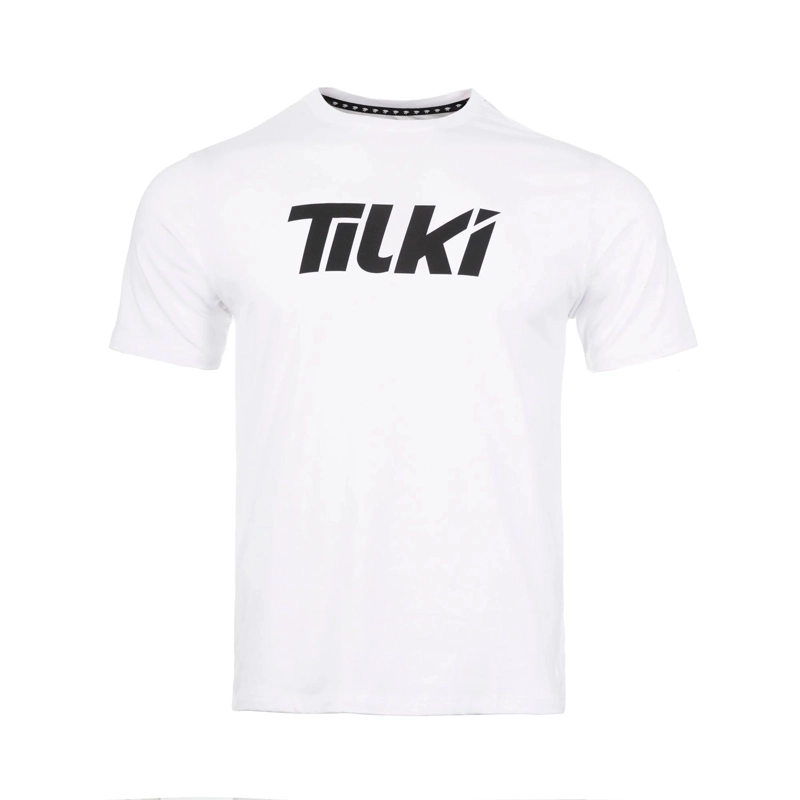 POLERA TILKI COTTON BIG LOGO TILKI BLANCO/NEGRO TENIS PADEL - 1