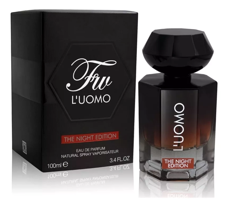 FRAGRANCE WORLD FW L'UOMO THE NIGHT EDITION EDP 100ML - 1