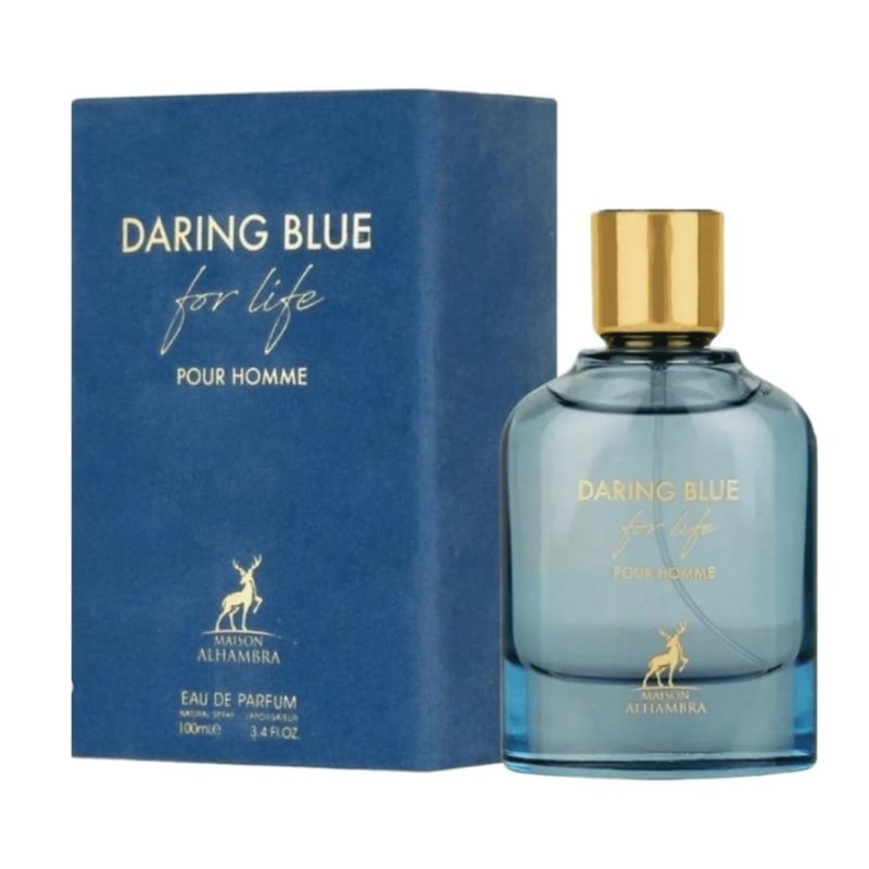 MAISON ALHAMBRA DARING BLUE FOR LIFE POUR HOMME EDP 100ML (D&G LIGHT BLUE FOREVER) - 1