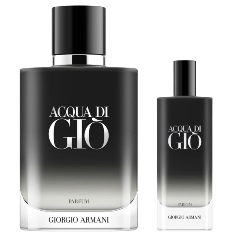 SET GIORGIO ARMANI ACQUA DI DIO PARFUM 100 ML + 15 ML RECARGABLE/REFILL 2025 - 2