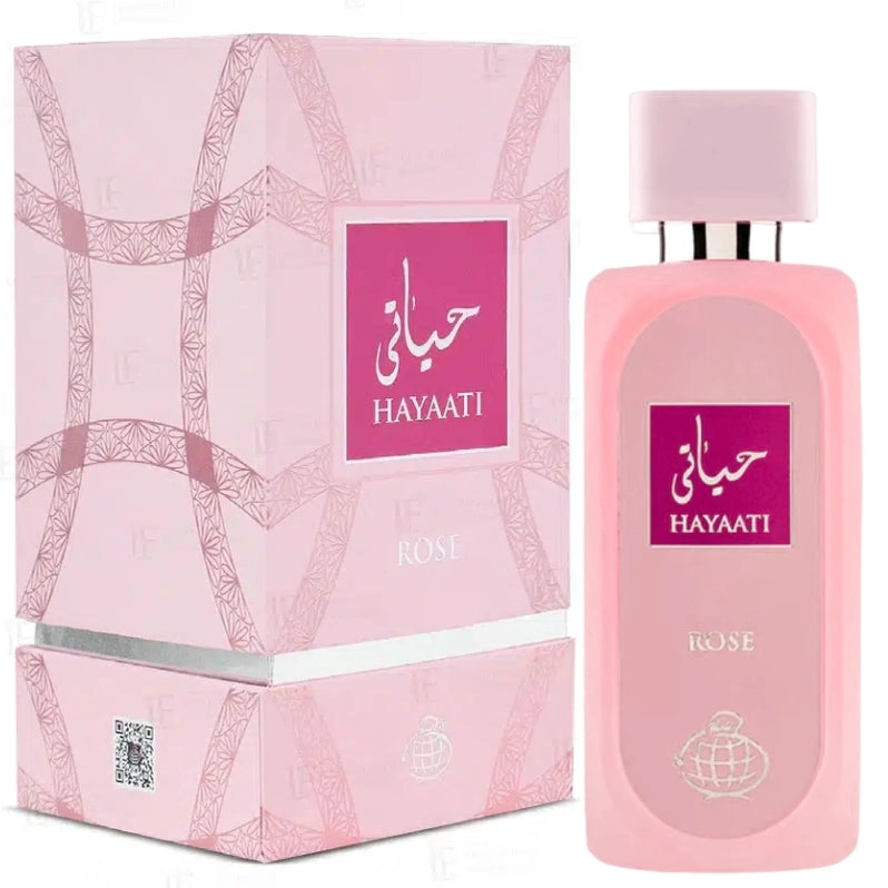 FRAGRANCE WORLD HAYAATI ROSE EDP 100ML (LATTAFA YARA) - 1