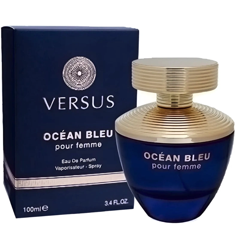 FRAGRANCE WORLD VERSUS OCEAN BLEU FEMME EDP 100ML (VERSACE DYLAN BLUE POUR FEMME) - 1