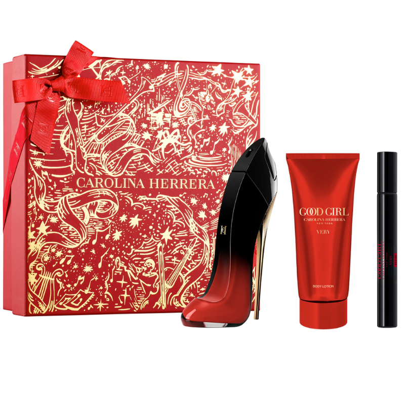 SET CAROLINA HERRERA GOOD GIRL VERY ELIXIR 80 ML + MINI 10 ML + BODY LOTION 100 ML - 1