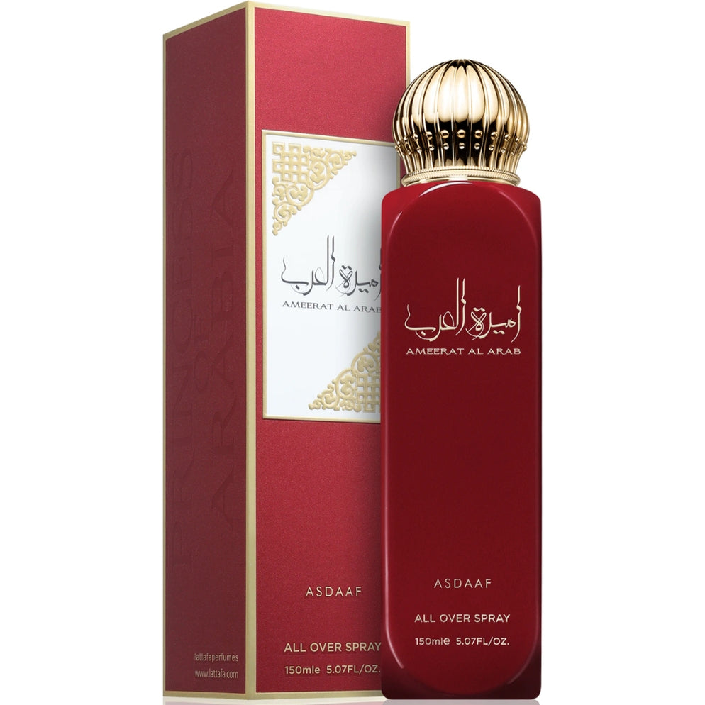 ASDAAF AMEERAT AL ARAB ALL OVER PERFUME SPRAY 150ML UNISEX - 1