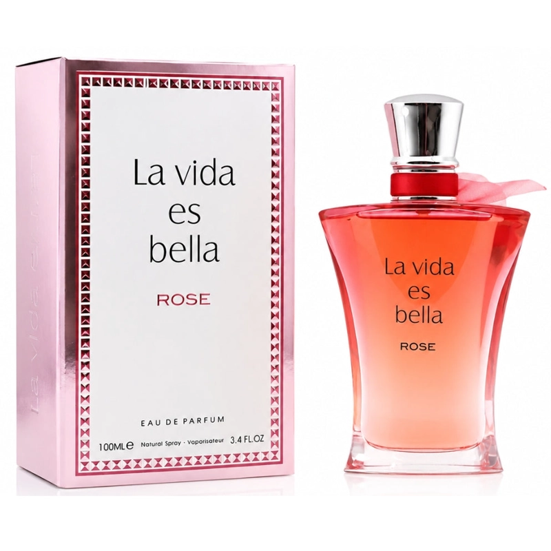 FRAGRANCE WORLD LA VIDA ES BELLA ROSE EDP 100ML MUJER - 1