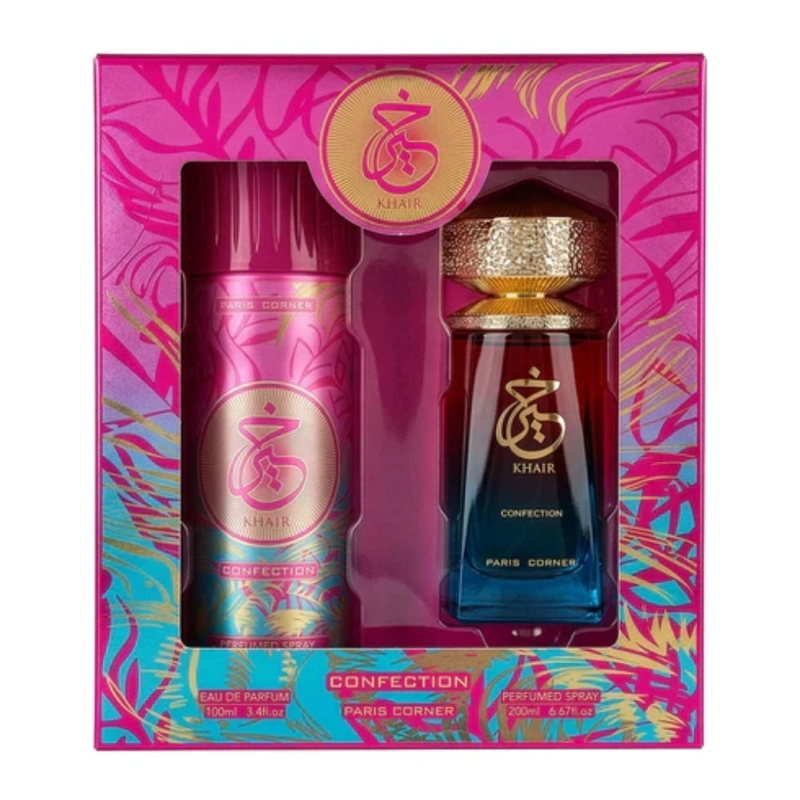 SET PARIS CORNER KHAIR CONFECTION EDP 100 ML + SPRAY 200 ML - 1