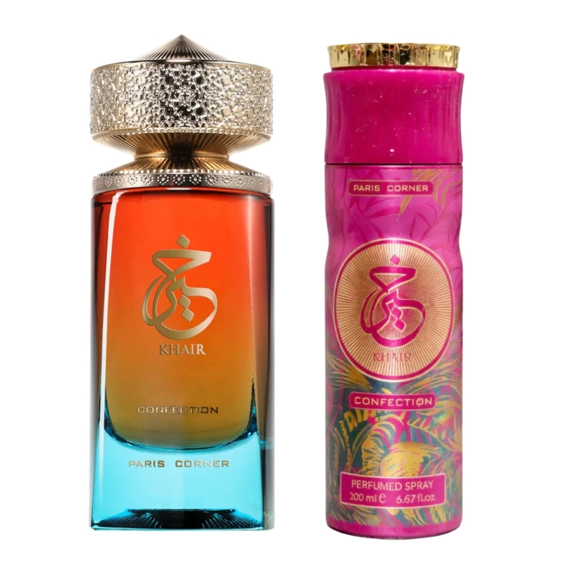 SET PARIS CORNER KHAIR CONFECTION EDP 100 ML + SPRAY 200 ML - 2