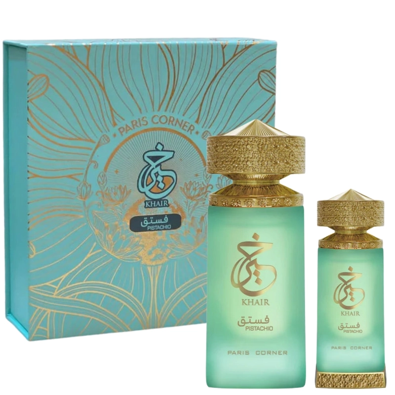 SET PARIS CORNER KHAIR PISTACHIO 100ML + OIL 25ML - 1