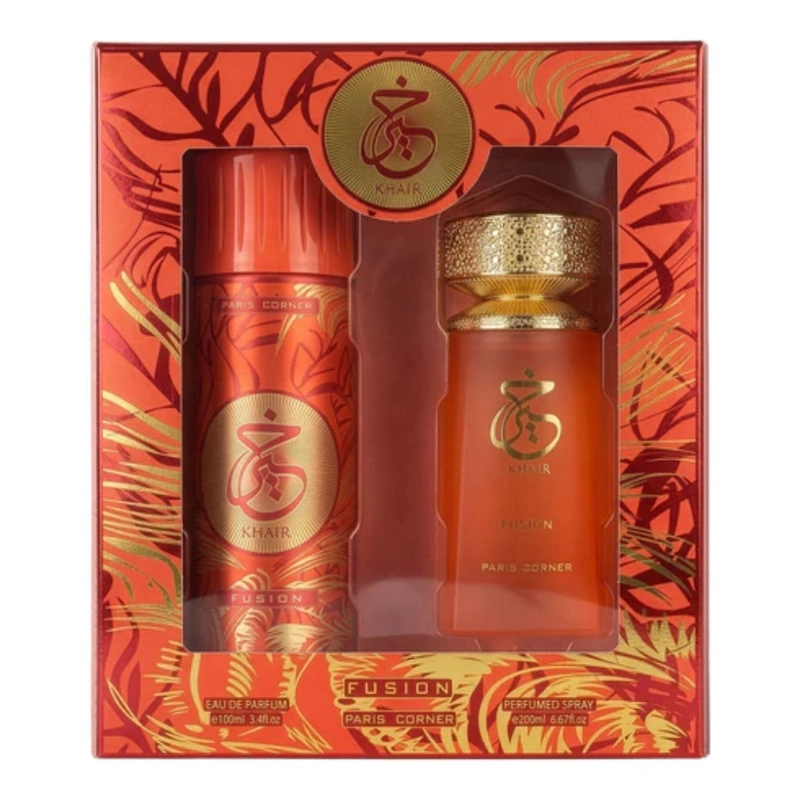 SET PARIS CORNER KHAIR FUSION EDP 100 ML + SPRAY 200 ML - 1