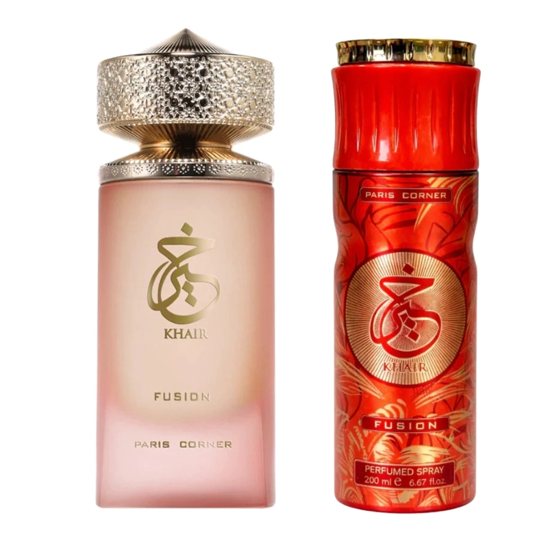 SET PARIS CORNER KHAIR FUSION EDP 100 ML + SPRAY 200 ML - 2