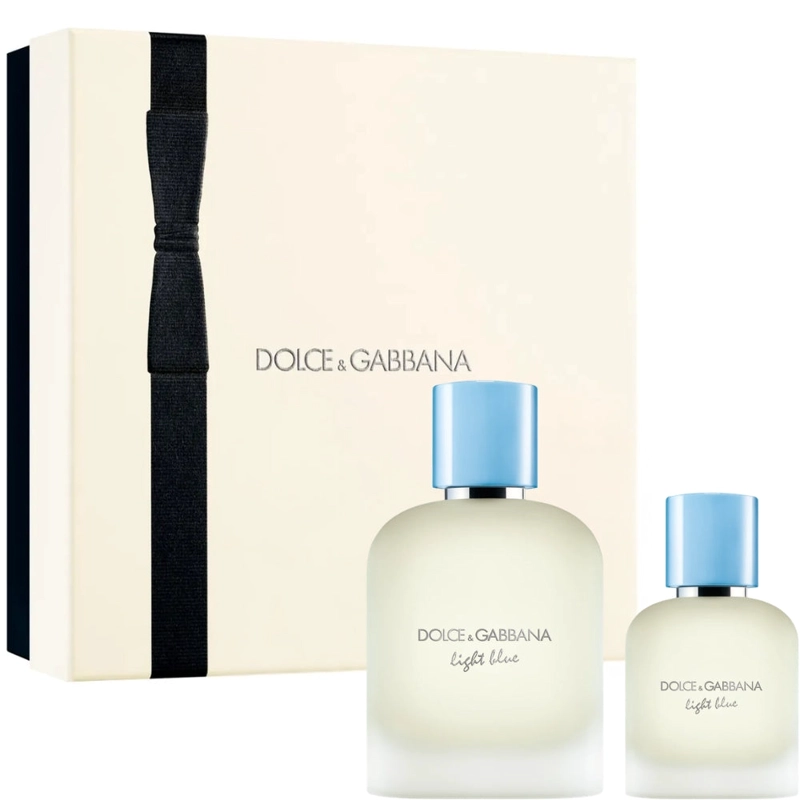 SET PERFUME DOLCE GABBANA LIGHT BLUE POUR HOMME EDT 100 ML + 50 ML - 1
