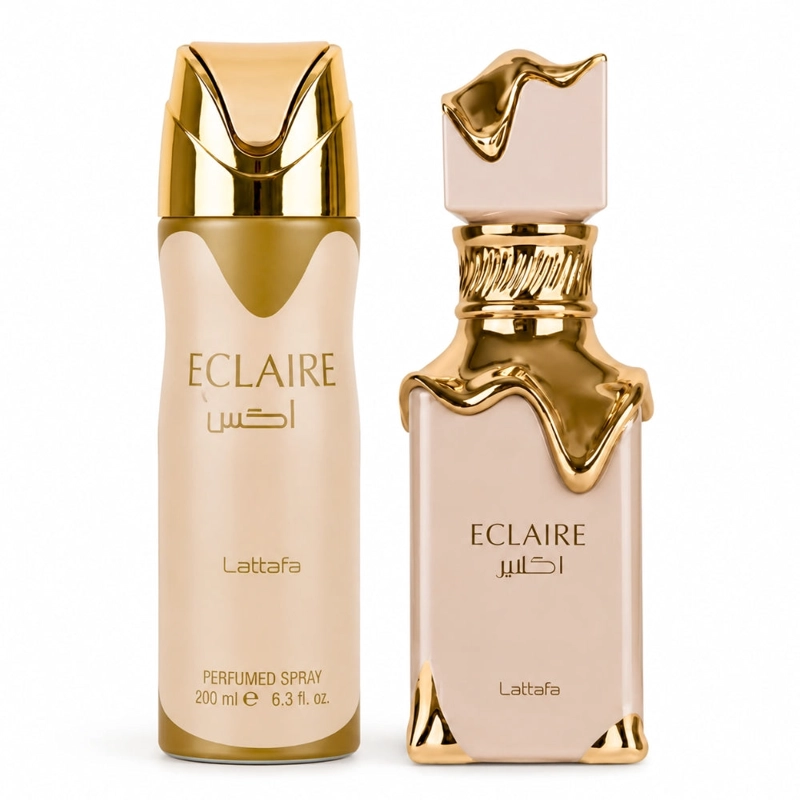 SET LATTAFA ECLAIRE WITH 100ML EDP + 200ML PERFUMED SPRAY (2 PCS GIFT) - 2