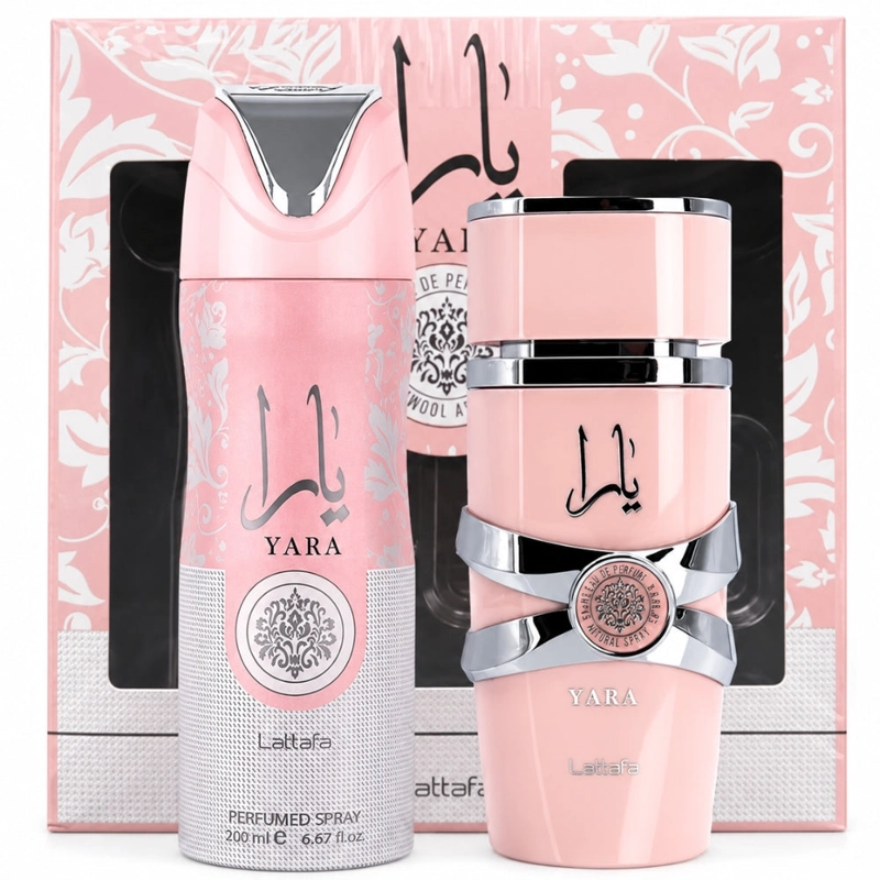ESTUCHE LATTAFA YARA EDP 100 ML + DEO SPRAY 200 ML MUJER - 1