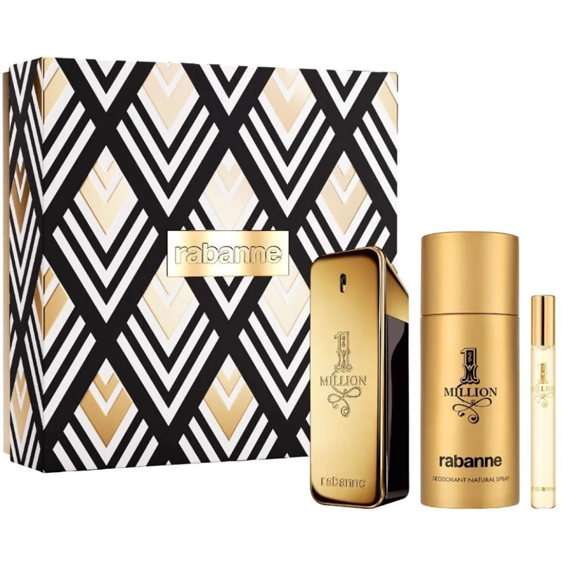 SET RABANNE PERFUME ONE MILLION EDT 100 ML + MINI 10 ML + DEO 150 ML 2026 - 1