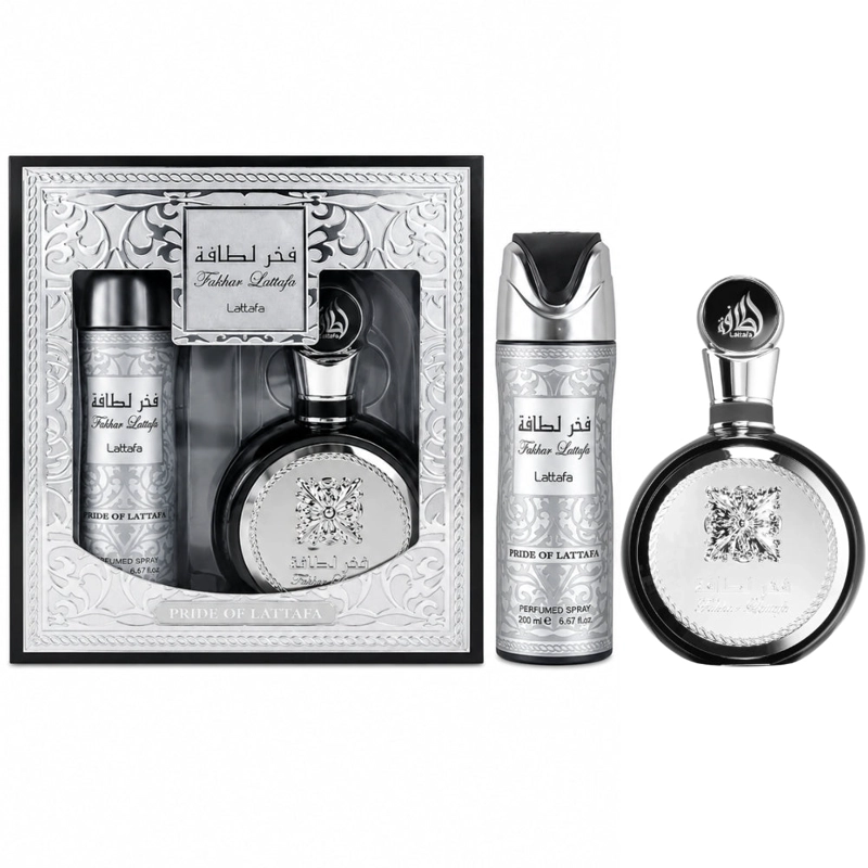 SET LATTAFA FAKHAR EDP 100 ML + SPRAY 200 ML HOMBRE - 1