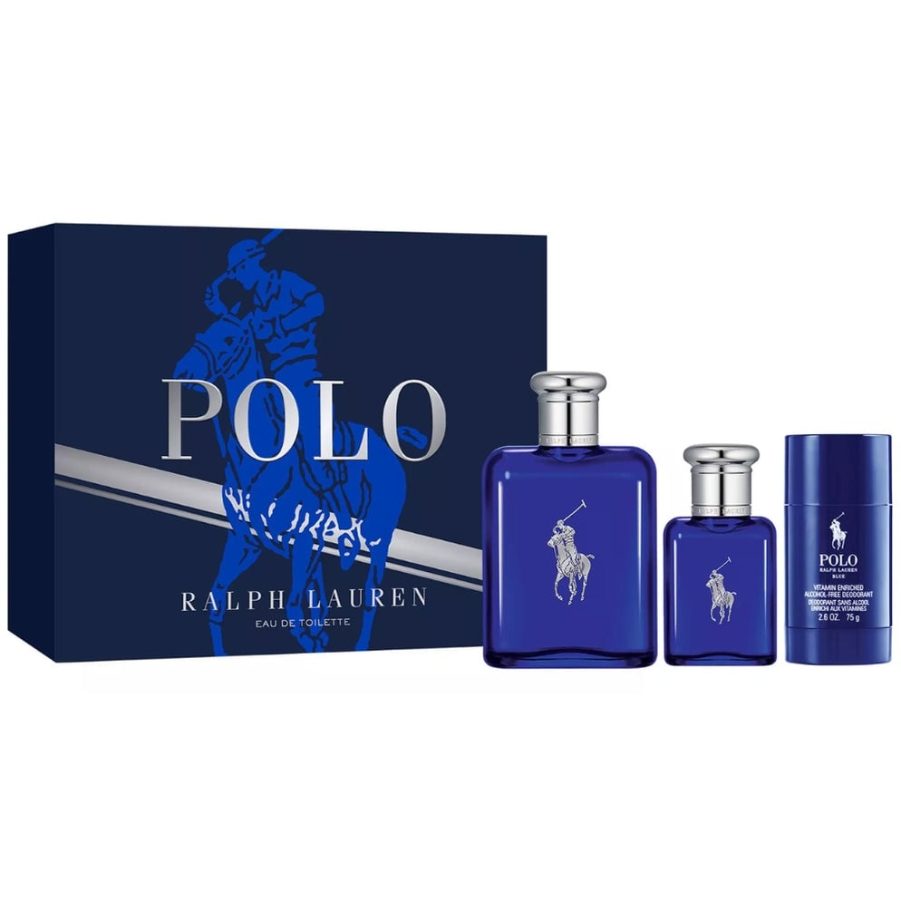 RALPH LAUREN POLO BLUE MEN EDT 125ML+40ML+DEO 75ML - 1