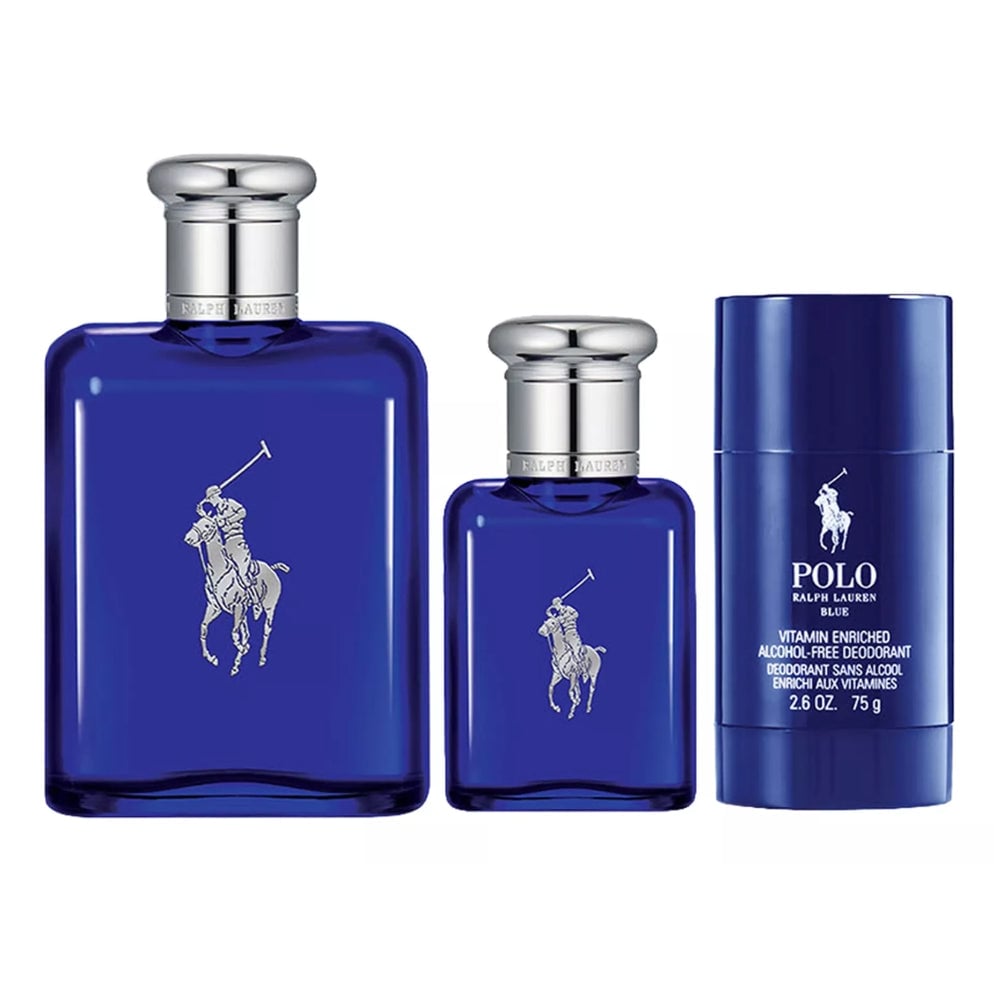 RALPH LAUREN POLO BLUE MEN EDT 125ML+40ML+DEO 75ML - 2