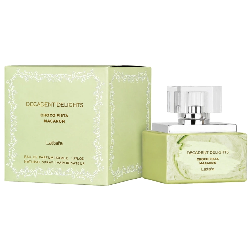 LATTAFA DECADENT DELIGHTS CHOCO PISTA MACARON EDP UNISEX 50 ML - 1