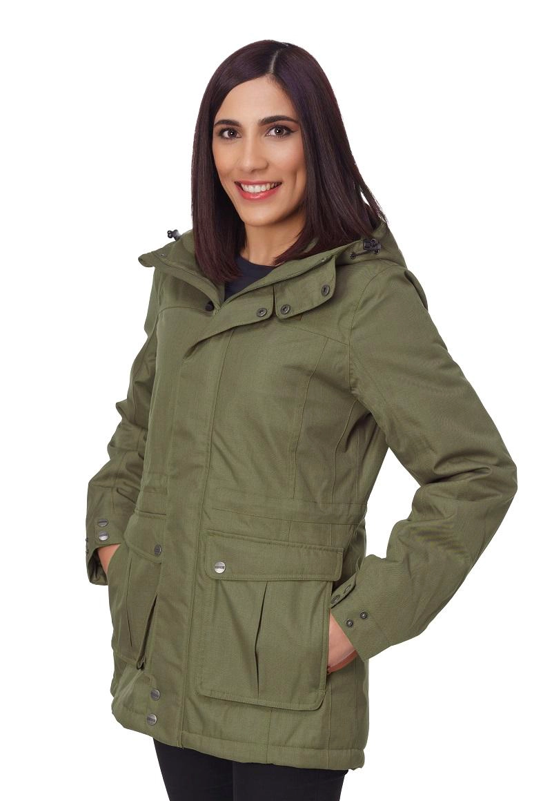 CHAQUETA MUJER ANDORRA THERM OLIVA APARSO - 1
