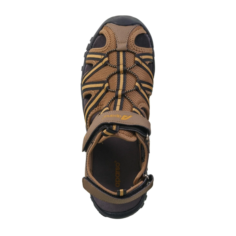 SANDALIA HOMBRE PRETO H3 CAMEL APARSO - 3